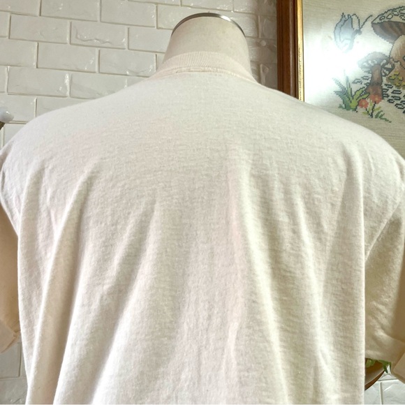 Vintage 1990s Nautical Striped + Stars Patchwork Studded Cropped T-Shirt - Picture 9 of 15